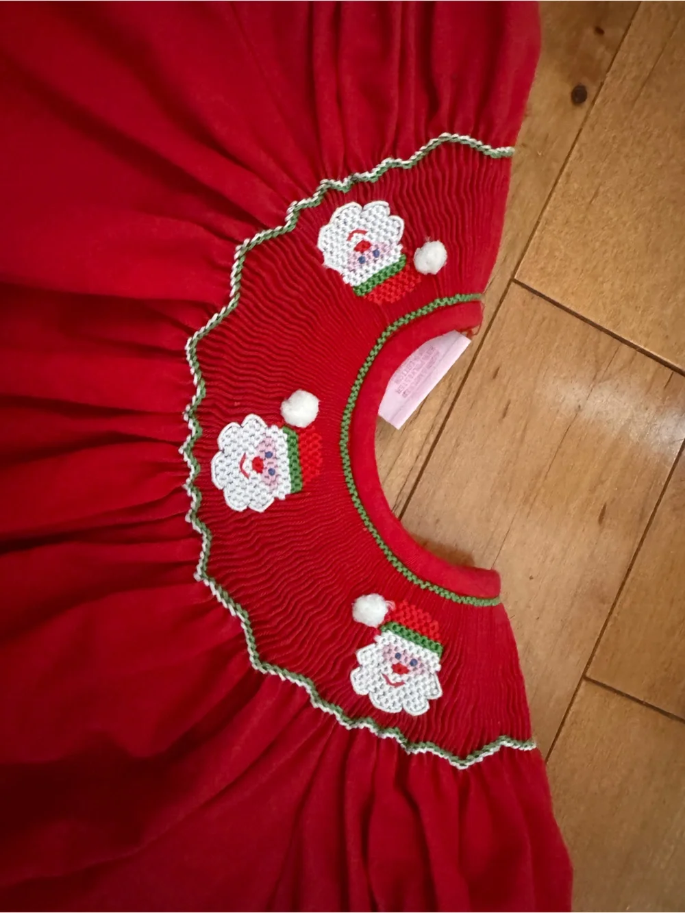 Smocked Santa Dress